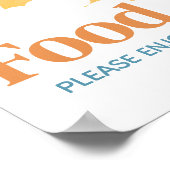 Hier kommt die Son Baby Dusche Ernährung Poster (Ecke)