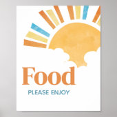 Hier kommt die Son Baby Dusche Ernährung Poster (Vorne)