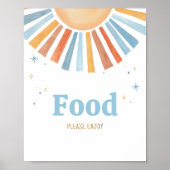 Hier kommt die Son Baby Dusche Ernährung Poster (Vorne)