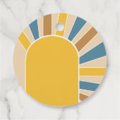 Hier kommt die Son Baby Dusche Geschenkanhänger (Rückseite)