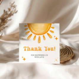 Hier kommt die Son Baby Dusche Geschenkanhänger