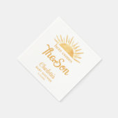 Hier kommt die Son Baby Dusche Serviette (Ecke)