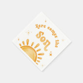 Hier kommt die Son Baby Dusche Serviette (Ecke)