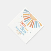 Hier kommt die Son Baby Dusche Serviette (Ecke)