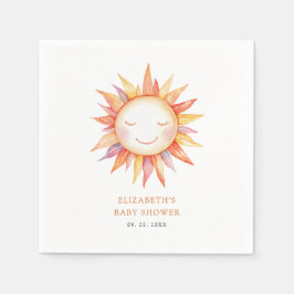 Hier kommt die Son Baby Dusche Serviette