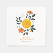 Hier kommt die Son Baby Dusche Serviette (Vorderseite)