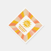 Hier kommt die Son Baby Dusche Serviette (Ecke)