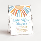 Hier kommt die Son Baby Dusche Spät Night Diapers Poster