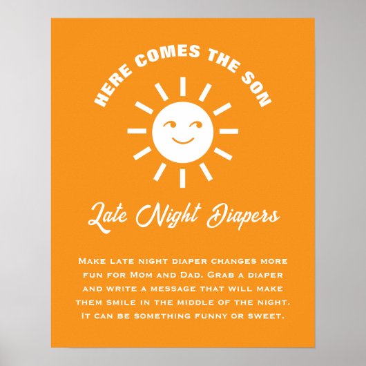 Hier kommt die Son Baby Dusche Spätabenteuer Winde Poster (Vorne)