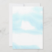 Hier kommt die Son Blue Sky Baby Dusche Einladung (Rückseite)