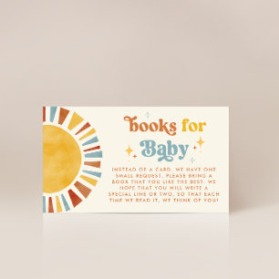 Hier kommt die Son Boho Retro Sun Books for Baby Begleitkarte