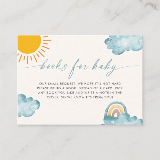 Hier kommt die Son Book Request Enclosure Card Begleitkarte (Vorderseite)