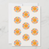 Hier kommt die Son Boy Baby Dusche Danke Karte (Rückseite)