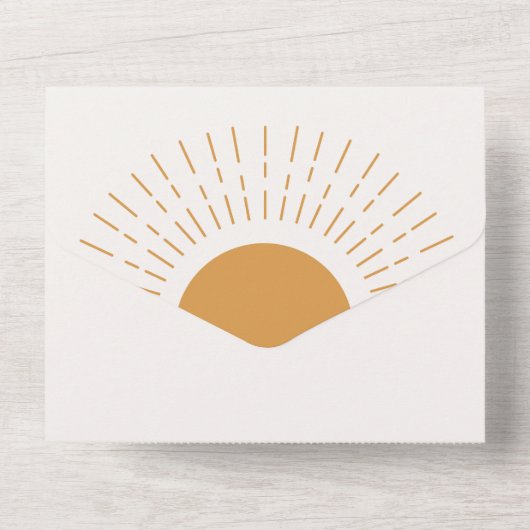 Hier kommt die Son Boy Baby Dusche Einladung (Rückseite)