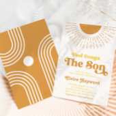 Hier kommt die Son Boy Baby Dusche Einladung