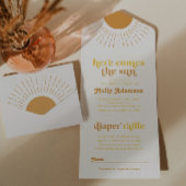 Hier kommt die Son Boy Baby Dusche Einladung