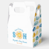 Hier kommt die Son Boy Baby Dusche Geschenkschachtel (Geöffnet)