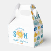 Hier kommt die Son Boy Baby Dusche Geschenkschachtel (Vorderseite)