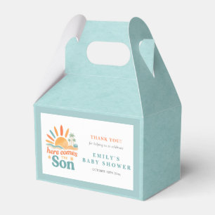 Hier kommt die Son Boy Baby Shower Fvor Box Geschenkschachtel