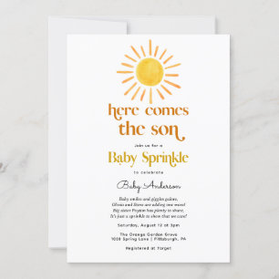 Hier kommt die Son Boy Baby Sprinkle Einladung