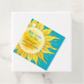 Hier kommt die Son Boy Blue Sunshine Baby Dusche Geschenkanhänger (Beispiel)