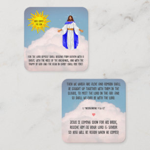 Hier kommt die Son Card Quadratische Visitenkarte