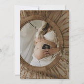 Hier kommt die Son Foto Babydusche Einladung (Rückseite)