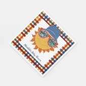 Hier kommt die Son Kariert Baby Boy Dusche Serviette (Ecke)