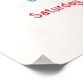 Hier kommt die Son Niedlich Retro Baby Dusche Will Poster (Ecke)