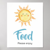 Hier kommt die Son Niedlich Sun Baby Dusche Ernähr Poster (Vorne)