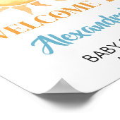 Hier kommt die Son Niedlich Sun Baby Dusche Willko Poster (Ecke)