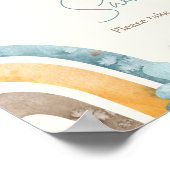 Hier kommt die Son Retro Baby Babys sind süß Poster (Ecke)