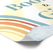 Hier kommt die Son Retro Baby Duschbücher & Gesche Poster (Ecke)