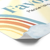 Hier kommt die Son Retro Baby Duwer Favors Poster (Ecke)