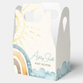 Hier kommt die Son Retro Babydusche Geschenkschachtel (Geöffnet)