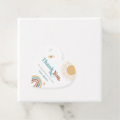 Hier kommt die Son Retro Boho Boy Baby Dusche Geschenkanhänger (Beispiel)