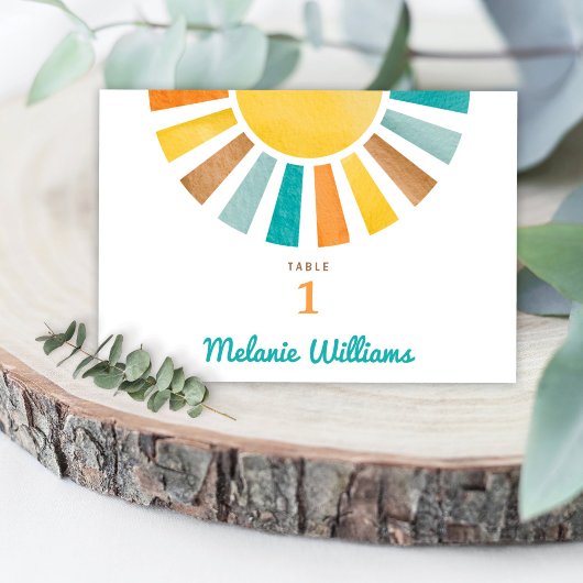 Hier kommt die Son Retro Sun Baby Boy Tischnummer