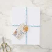 Hier kommt die Son Retro Sunshine Gefälligkeitstag Geschenkanhänger (Mit Garn)