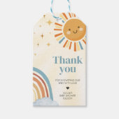 Hier kommt die Son Retro Sunshine Gefälligkeitstag Geschenkanhänger (Vorderseite)