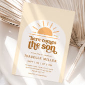 Hier kommt die Son Sunshine Boy Baby Dusche Einladung