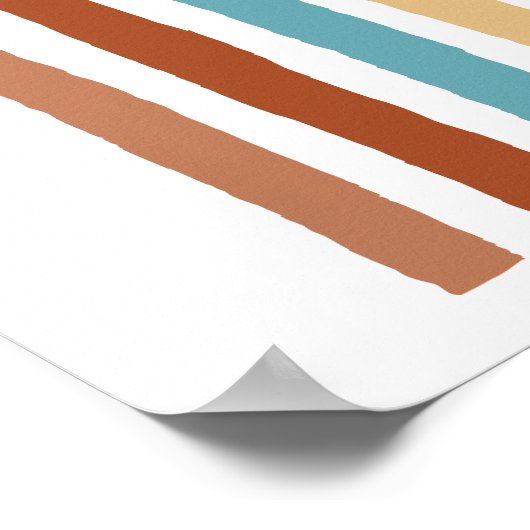 Hier kommt die Son Sunshine Boy Baby Dusche Poster (Ecke)