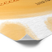 Hier kommt die Son Sunshine Ray Guest Baby Dusche Poster (Ecke)