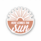 Hier kommt die Sonne Aufkleber (Vorderseite)