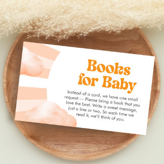 Hier kommt die Sonne Baby Shower Bücher für Baby Begleitkarte