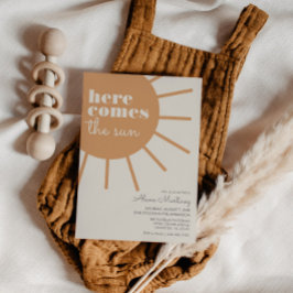 Hier kommt die Sonne | Boho Baby Shower Einladung