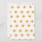 Hier kommt die Sonne boho Birthday Einladung (Rückseite)