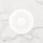 Hier kommt die Sonne Boho Konfetti (Klein Vorderseite)