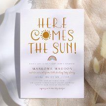 Hier kommt die Sonne | Boho Rainbow Baby Shower