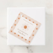 Hier kommt die Sonne Burnt Orange Sun Baby Dusche Geschenkanhänger (Beispiel)
