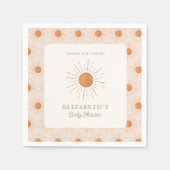 Hier kommt die Sonne Burnt Orange Sun Baby Dusche Serviette (Vorderseite)